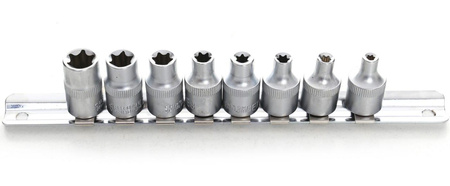 Zestaw nasadek Torx 8cz. 3/8" KD10230 - KRAFT&DELE