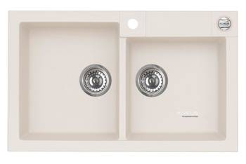 ALVEUS ROCK 90 zlewozmywak granitowy biały (1219011)