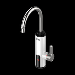 Przepływowy podgrzewacz wody - bateria kuchenna biała