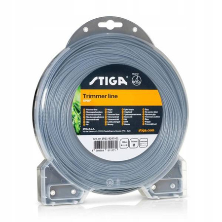 Żyłka tnąca karbowana Stiga okrągła 1,6 mm x 196 m