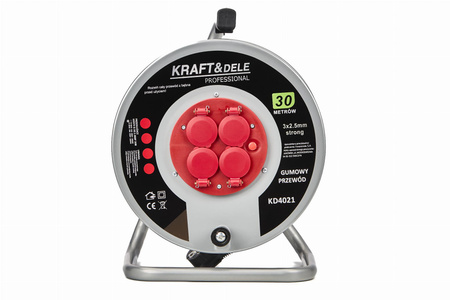 PRZEDŁUŻACZ OGRODOWY BĘBNOWY 30M KD4021 - KRAFT&DELE
