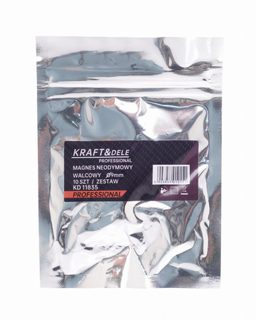 MAGNES NEODYMOWY WALCOWY 10EL. KD11835 - KRAFT&DELE