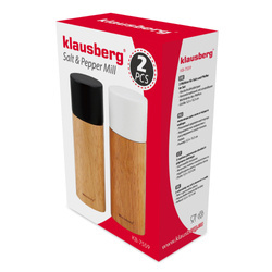 Młynek do pieprzu i soli zestaw 2 szt. Klausber KB-7559