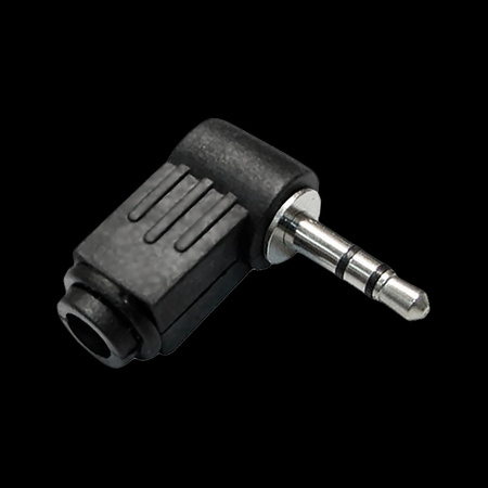 Wtyk Jack 3.5 st.kątowy plastikowy Cabletech