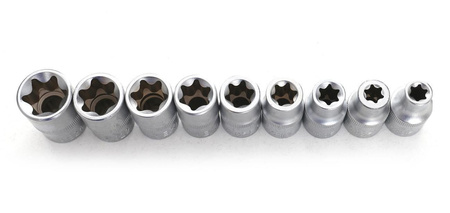 Zestaw Nasadek Torx 9cz. KD10227 Walizka ! - KRAFT&DELE