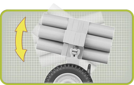 Klocki Armia Nebelwerfer 41-15 cm - wieloprowadnicowa wyrzutnia rakietowa, 80 elementów