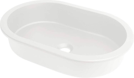 Umywalka granitowa podblatowa/wpuszczana owalna (CQS AU6U) - Deante