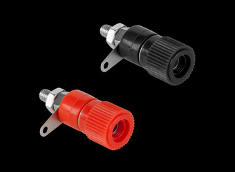 Gniazdo bananowe montażowe średnie 12 mm Cabletech