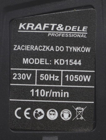 Zacieraczka do tynków 1050W KD1544 - KRAFT&DELE
