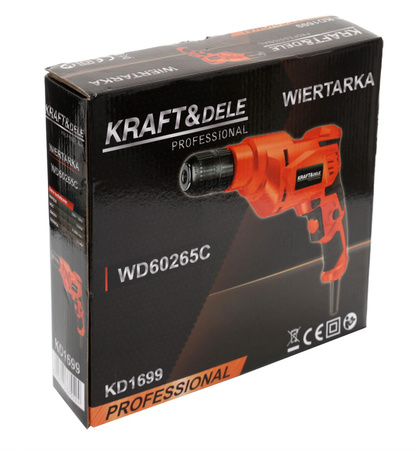 WIERTARKA ELEKTRYCZNA 1200W 0-2880min 13mm KD1699 - KRAFT&DELE