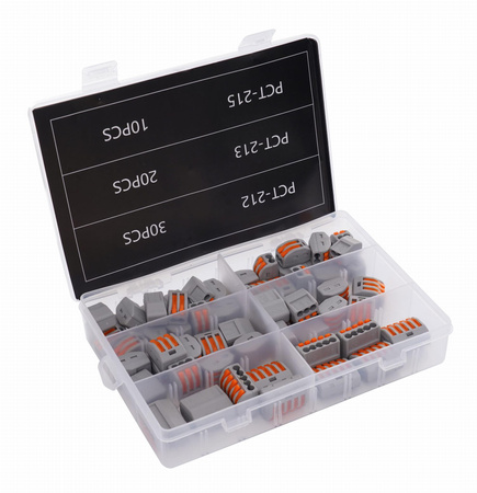 Zestaw szybkozłączek na drut 60szt. KD10496 - KRAFT&DELE
