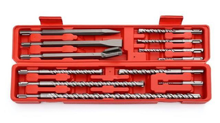 Zestaw 9 wierteł S4 + 3 dłuta SDS+ KD10206 - KRAFT&DELE