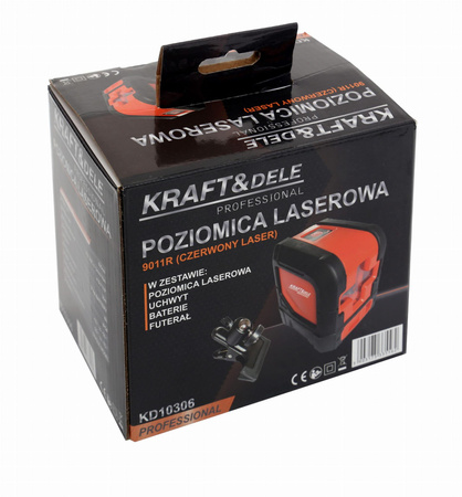 LASER KRZYŻOWY Z CZERWONĄ WIĄZKĄ KD10306 - KRAFT&DELE