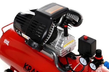 Kompresor olejowy 100L 2 Tłoki KD1480 + Separator - KRAFT&DELE