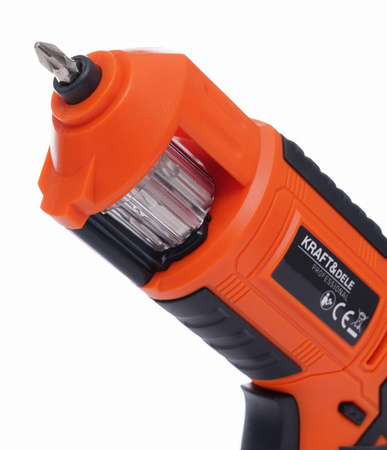 Wkrętarka AKU 1300mAh LED + Bity KD1574 - KRAFT&DELE