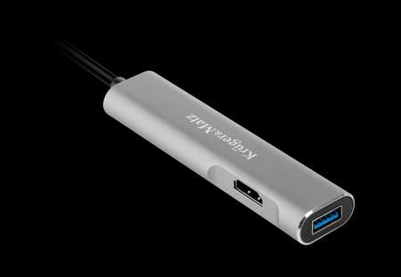 Adapter (HUB) USB typu C na HDMI/USB3.0/SD/MicroSD/C port