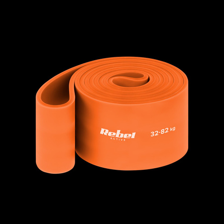 Guma do ćwiczeń TPE - Power Band PT-7, pomarańczowa 32-82 kg REBEL ACTIVE