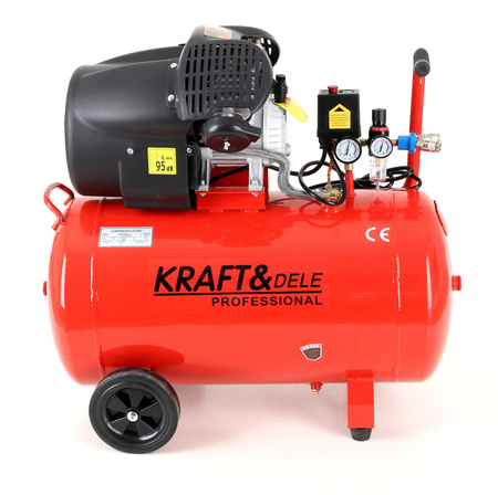 KOMPRESOR OLEJOWY SPRĘŻARKA 100L KD1483 - KRAFT&DELE
