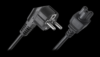 Kabel zasilający do laptopa (koniczynka)