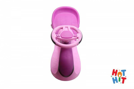 Jeździk Grawitacyjny Swing Car z muzyką i światłem różowy