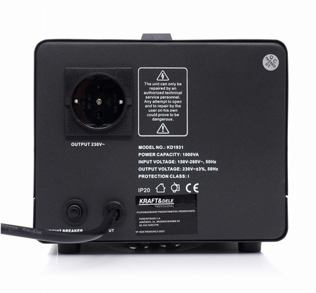 Stabilizator napięcia AVR 1000VA 230V KD1931 - KRAFT&DELE