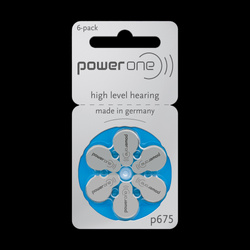 Bateria do aparatów słuchawkowych POWER ONE VARTA PR44/675 6szt./bl