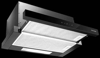 Okap teleskopowy do zabudowy BLACK OPV3860bc