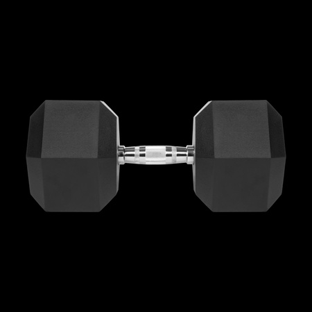 Hantel żeliwny gumowany HEX 40 kg REBEL ACTIVE