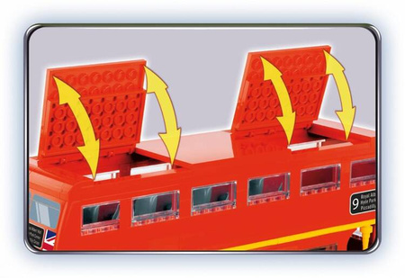 Klocki Action Town 435 elementów London Bus, autobus dwupiętrowy