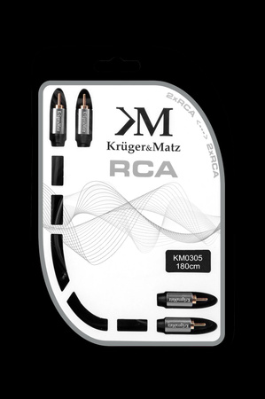 Kabel 2RCA-2RCA 1.8m Kruger&Matz