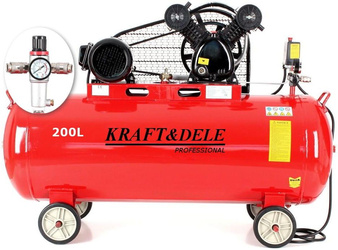 Kompresor olejowy 200L 2 tłoki KD1473 +Separator! - KRAFT&DELE