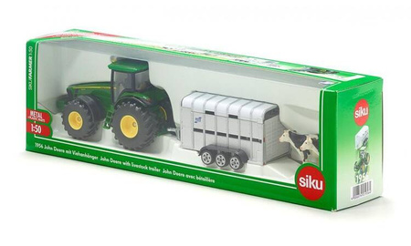 John Deere z Przyczepą do Przewozu Zwierząt