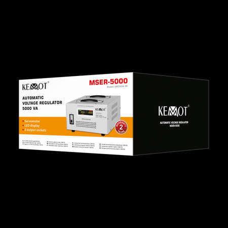 Automatyczny stabilizator napięcia KEMOT MSER-5000 (5000 VA, serwomotor)