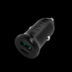 Ładowarka samochodowa 30 W USB + USB typu C z funkcją PowerDelivery i QuickCharge