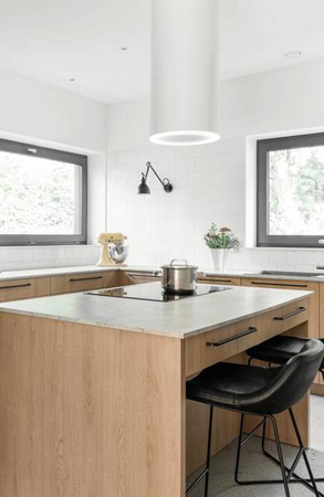 Okap wyspowy Tubus W Black CDW3801B Ciarko Design