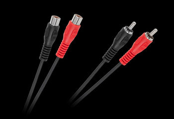 Kabel 2 x RCA wtyk - 2 x RCA gniazdo 3m