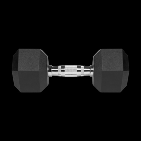 Hantle żeliwne gumowane HEX 2x10 kg REBEL ACTIVE