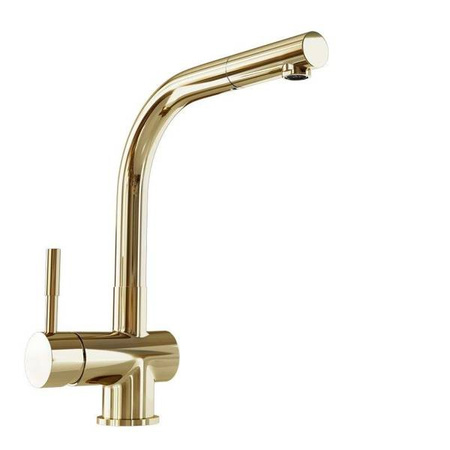 Bateria kuchenna z wyciąganą wylewką Lobio Light Gold GLOBALO