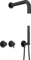 Zestaw prysznicowy podtynkowy z główką prysznicową - z baterią poziomą (NQS N0XK) - Deante