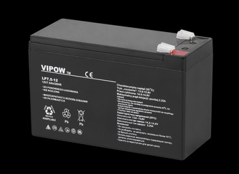 Akumulator żelowy VIPOW 12V 7.5Ah