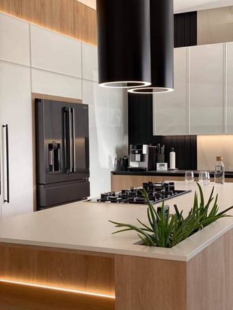 Okap wyspowy Tubus W Long White CDW3801WL Ciarko Design