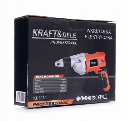 Wkrętarka elektryczna 880W KD3030 - KRAFT&DELE