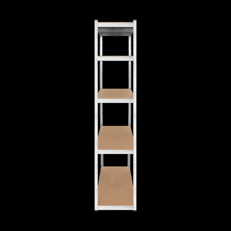 Regał metalowy magazynowy 205x120x45 srebrny Rebel