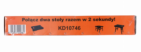 SKŁADANY STÓŁ WARSZTATOWY+GNIAZDKA KD10746 - KRAFT&DELE