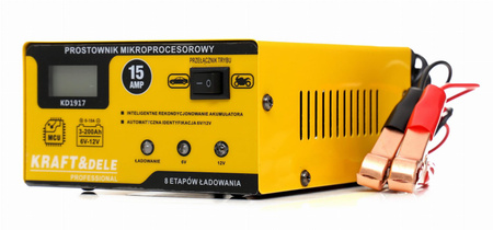 PROSTOWNIK MIKROPROCESOROWY 15AMP 6/12V - KRAFT&DELE