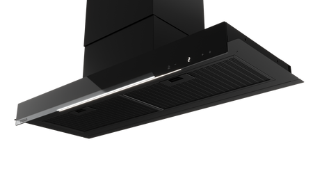 Okap w pełni zintegrowany, łatwy w montażu i z miejscem na przechowywanie INTEGRA GFI 97350 EOS BK TEKA