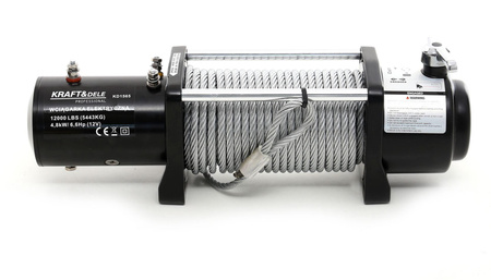 Wyciągarka - Wciągarka elektryczna KD1565 12000LBS 12V - KRAFT&DELE