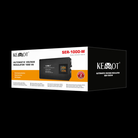 Automatyczny stabilizator napięcia KEMOT SER-1000-W , precyzja 8%