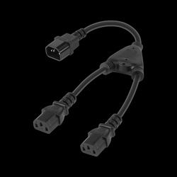 Rozdzielacz kabla komputerowego (splitter) gniazdo - 2x wtyk