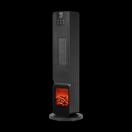Terrmowentylator kolumnowy PTC Teesa z imitacją kominka (800/2000W)